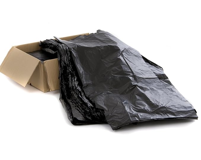 Bag It Plastics Black Wheelie Bin Liners/Sacks/Refuse Bags For Rubbish