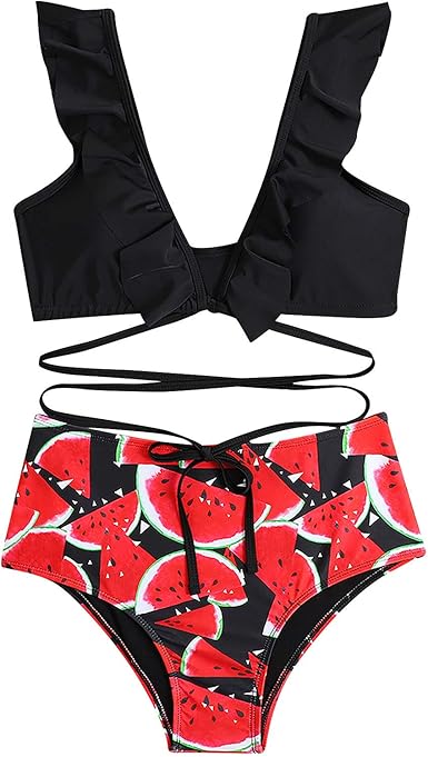 amazon ruffle swimsuit