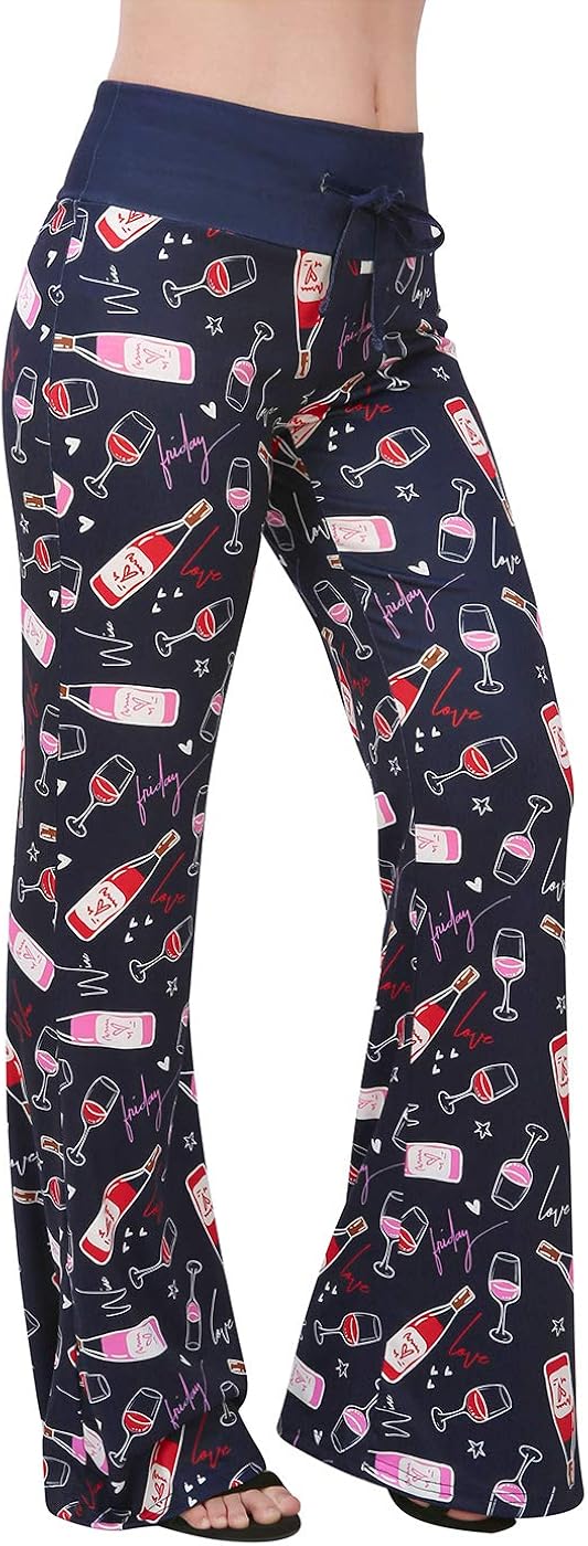 HDE Womens Pajama Pants Wide Leg Sleepwear Casual Loose Lounge PJ Bottoms at  Women’s Clothing store