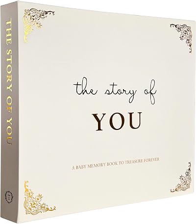 Omni & Ori Inspirational Baby Journal Memory Book Cream Gold 172 Pages