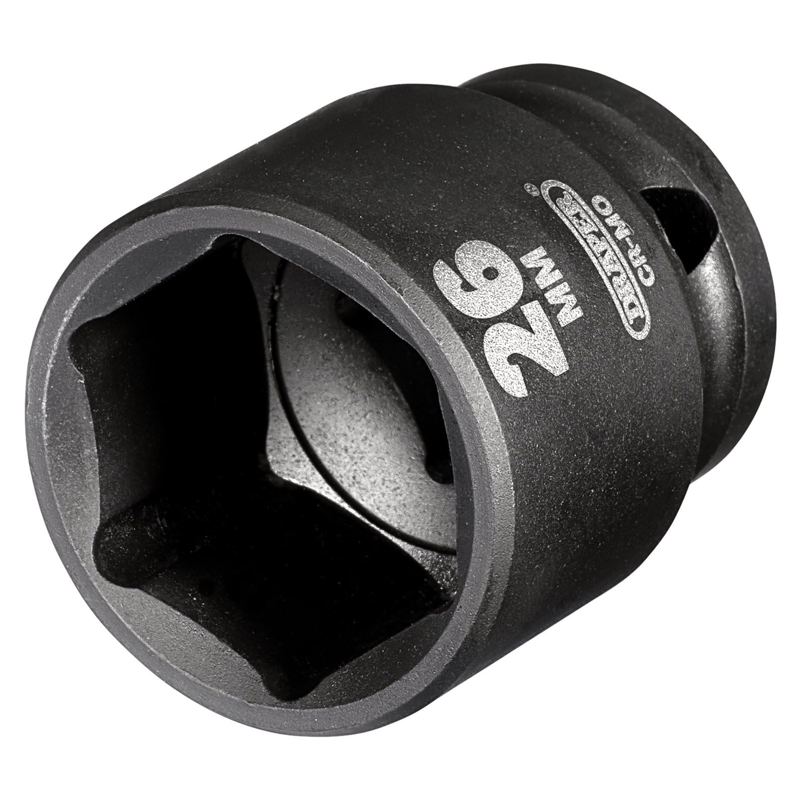 Draper 20188 Hi-TORQ Impact Socket, 1/2" Sq. Dr., 26mm
