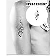 Inkbox Temporary Tattoos, Semi-Permanent Tattoo, One Premium Easy Long Lasting, Water-Resistant Temp Tattoo with For Now Ink - Lasts 1-2 Weeks, Slink, 5 x 2 in