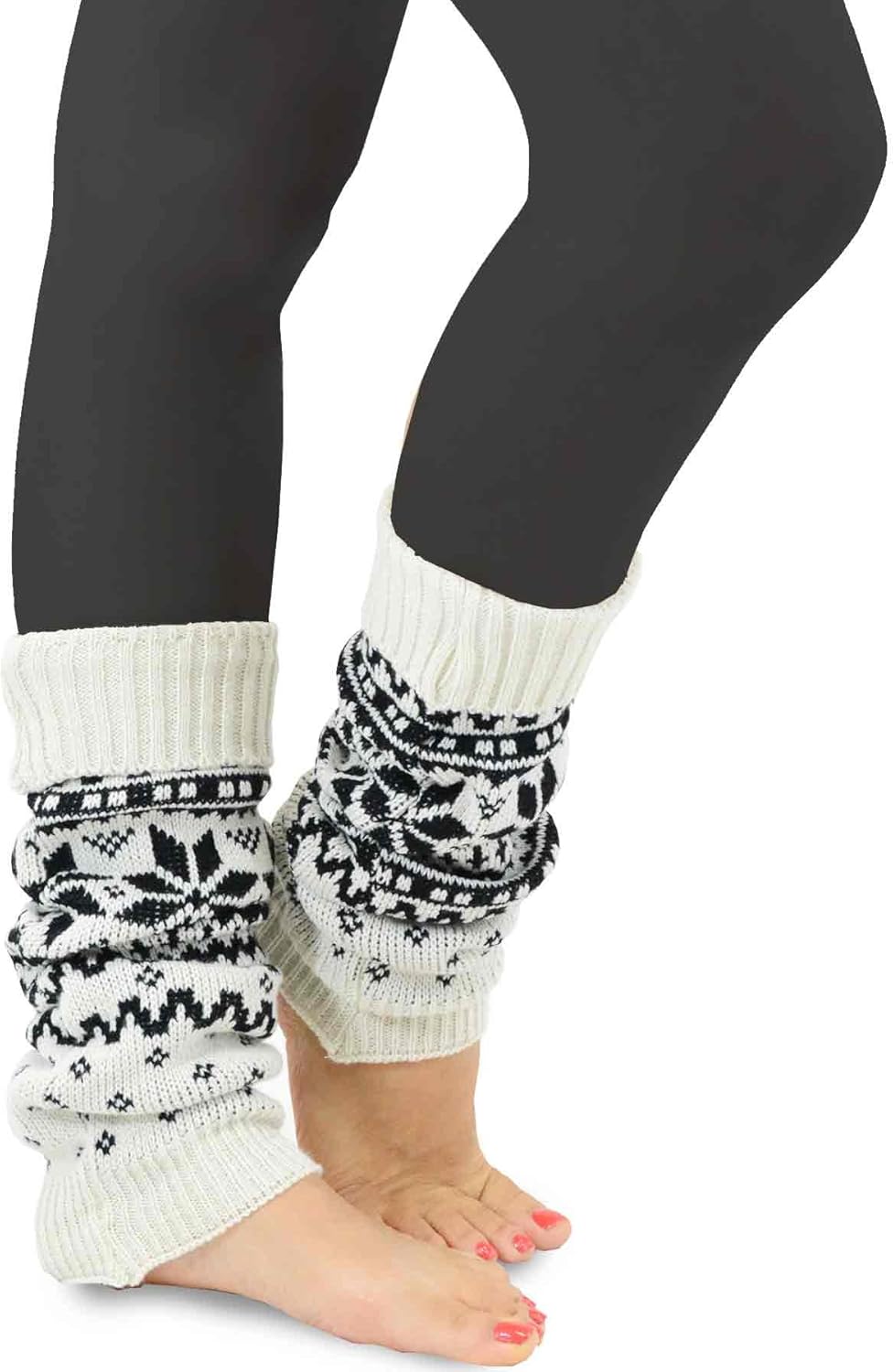 TeeHee Gift Box Women's Fashion Leg Warmers 4-Pack Assorted Colors (Assorted B) at  Women’s Clothing store