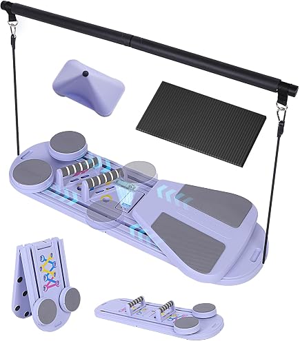Jiimhte Planche Pompes Pliable & Portable – Entraînement Maison, Garage, Appartement – Poignées + Antidérapant
