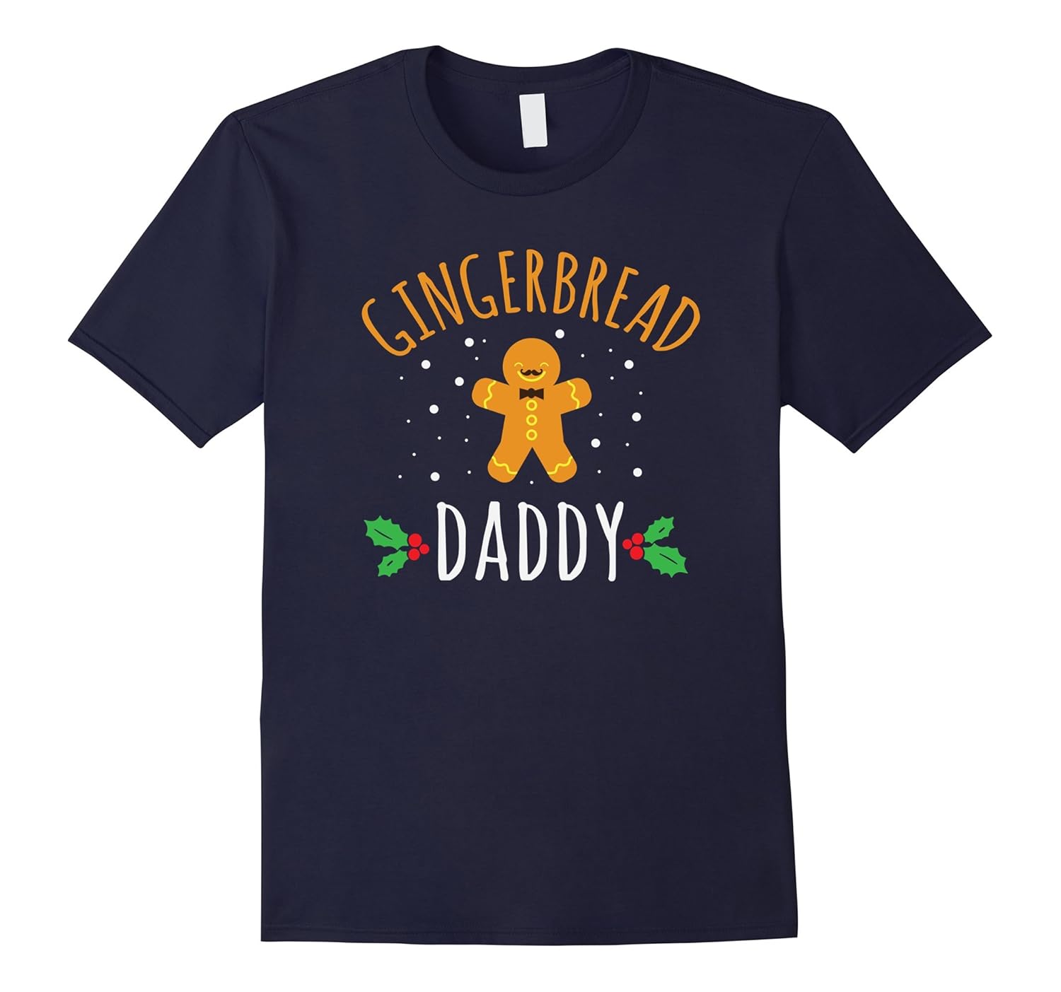 Gingerbread Daddy Christmas Family Matching T-Shirt-Rose