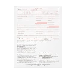 W2 Forms 2023, 4 Part Tax Forms, 25 Employee Kit of