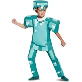 Disguise Kid's Deluxe Minecraft Armor Costume | Child Minecraft Diamond Armor for Boys &amp; Girls | Minecraft Cosplay Outfit