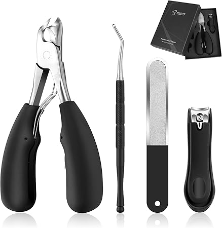 Amazon Bestope 爪切り ニッパー 高級のステンレス鋼製 ニッパー型爪切り 飛び散り防止 巻き爪 硬い爪 変形爪 ゾンデ 爪やすり カバー付きツメキリ 収納ケース付き 4本セット Bestope 爪切り 通販