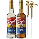 Torani Syrups, Classic Caramel and Vanilla Syrup