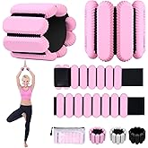 Ankle Weights for Women and Men, Adjustable Wrist Weighted Training Bracelet for Home Gym Workout, Strength Training Walkin Running, Foot weights for exercise,2pc on Set