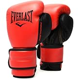 Everlast Powerlock 2 Hook &amp; Loop Boxing Gloves | Fight Training Gloves | Hook and Loop with Durable Hand &amp; Wrist Support | Heavy Bag &amp; Fitness Training
