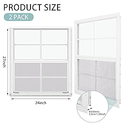 Tandefio 2 Pcs 24'' x 27'' White Flush Mount Shed