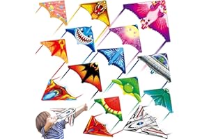 Ynybusi Mini Kites for Kids Ages 4-8-12, Finger Launcher Kites Easy to Fly on Beach|Park|Plaza|Garden|Backyard, Birthday Party Favors for Boys Girls Outdoor Toys,Mini Kite Bulk