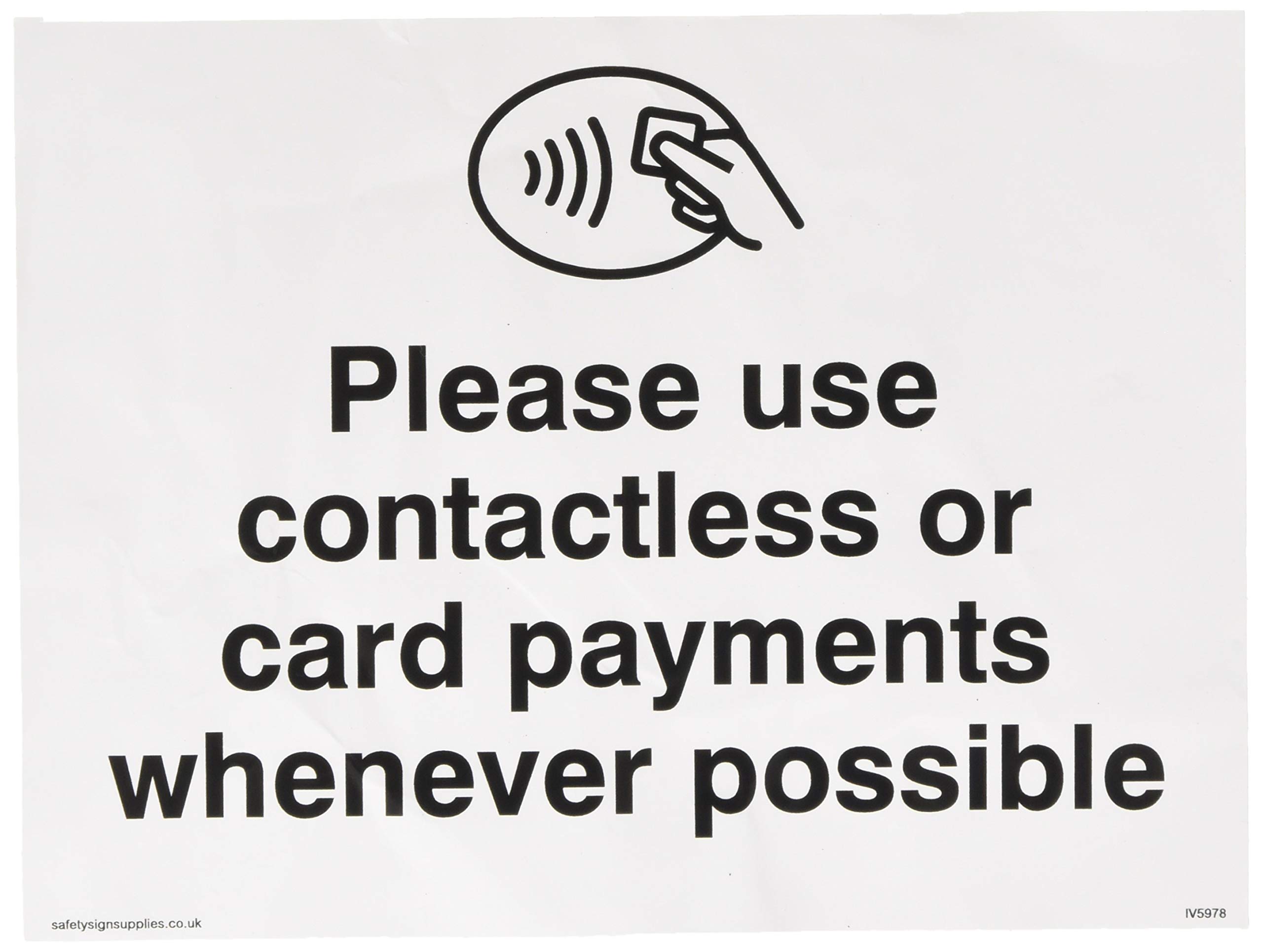 Viking Signs Please use contactless or card payments when possible