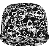 Skull Cap Mens Baseball Cap Horror Hat Sun Hat Adjustable Cap Bats Hat Trucker Hat Cool Cap