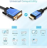 BlueRigger HDMI to DVI Cable 1M High-Speed Bi-Directional Adapter view 5