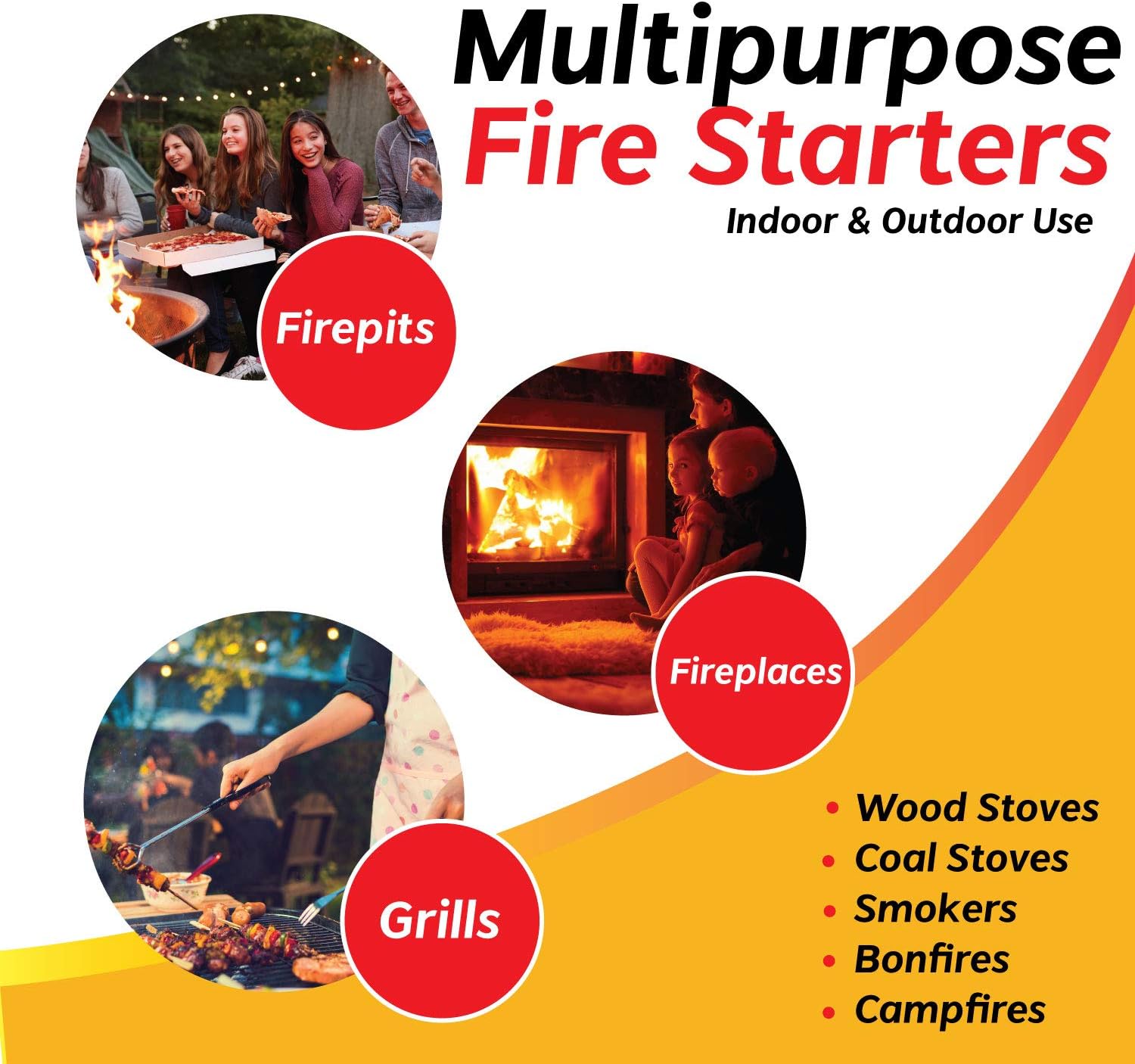 Fire Starters Squares 160 Large Pack. Natural Fire Starter for Campfires, Grill Starter Cubes, Camping Fire Starter Cubes, Charcoal Starter Cubes, BBQ Fire Starter, Grill Fire Starter Squares : Garden & Outdoor