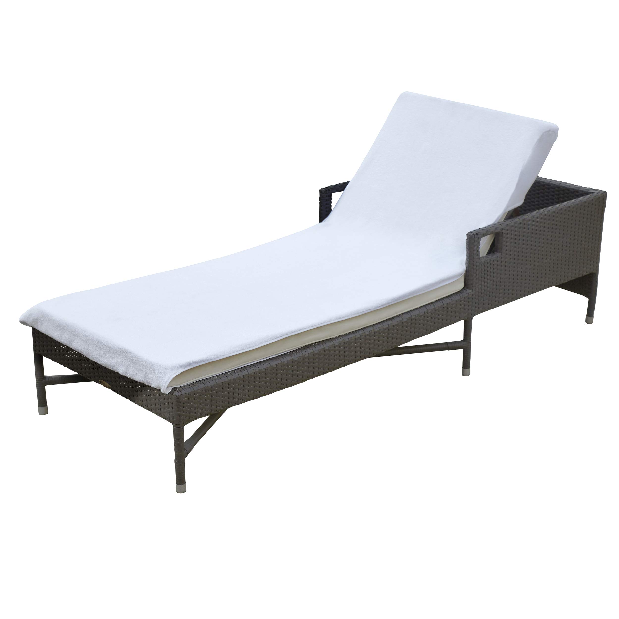 Photo 1 of SUPERIOR 100% Cotton Lounge Chair Cover with Personalized Monogrammed Letters, Thick, Super Soft