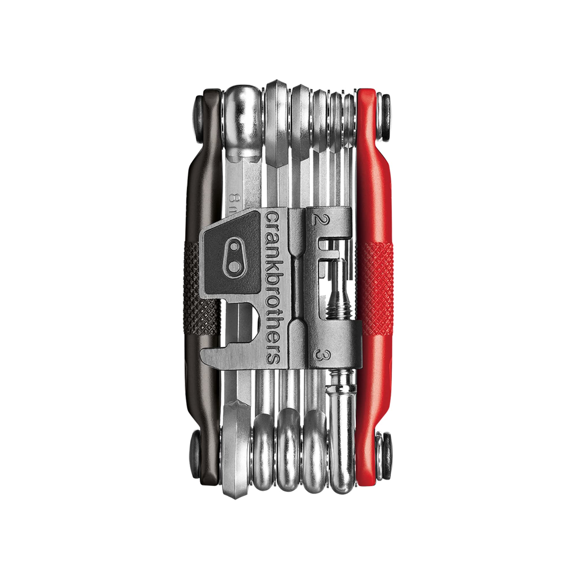 Crankbrothers Multi-17 Bicycle Multi-Tool, Black/Red