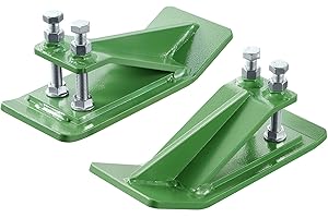 VEVOR Tractor Bucket Protector, 2PCS Heavy Duty Steel Bucket Edge Protectors, Edge Tamer Anti-Skid Device with Double Hexagon