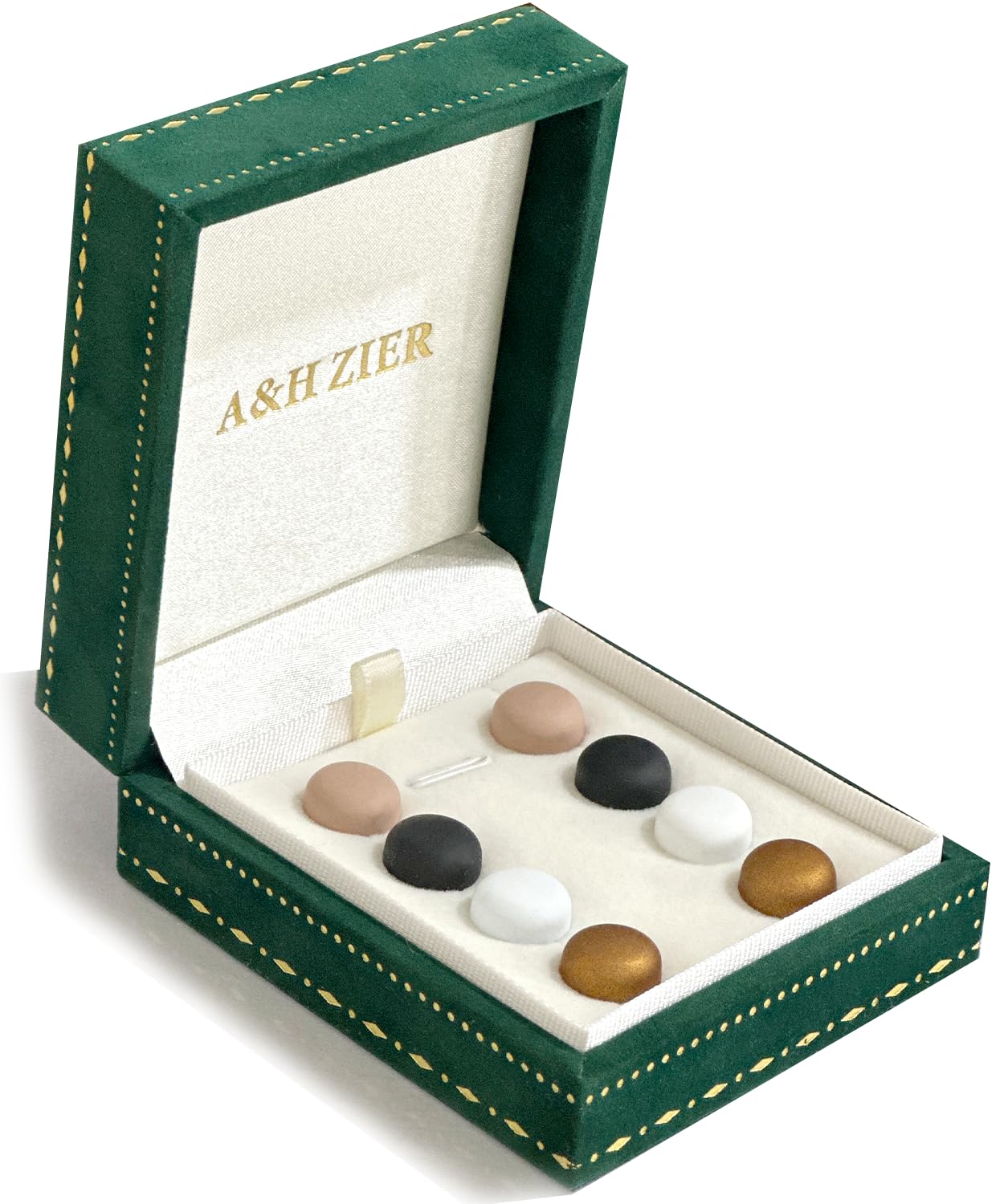 A&H ZIER 8 pack Pinless Hijab Magnets No-Snag Hijab Pins for Muslin Women Strong Hijab Magnet Pins Hijab Magnetic Pins for Scarf (Matte）