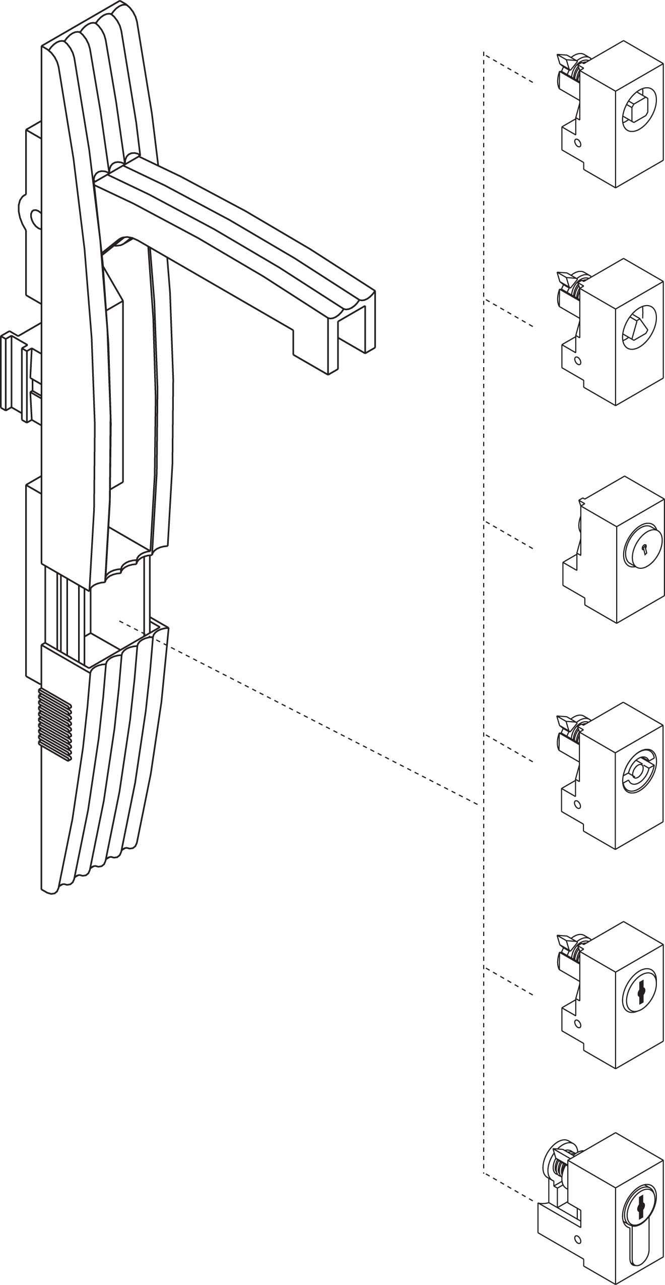 Schneider Elec PUE – Mam 38 11 – Cylindrical Cylinder Lock Key 3122e
