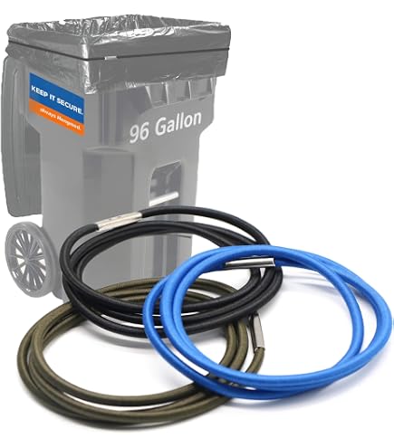 Adjustable Trash Can Rubber Bands 8 Pack Adjustable Trash Can