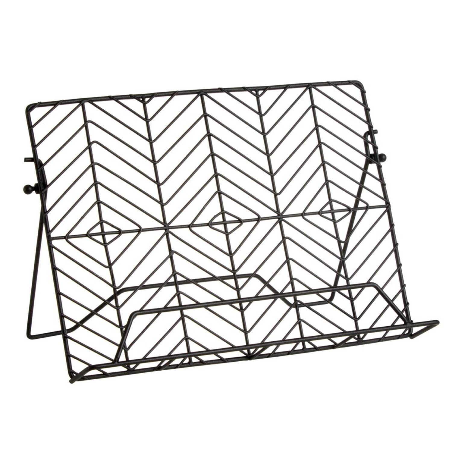 Premier Housewares 507262 Cook Book Stand, Iron, Black