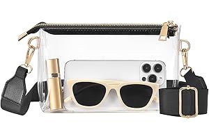 FANGSUN Clear Bag Stadium Approved, Clear Crossbody Purse for Concert, Festival