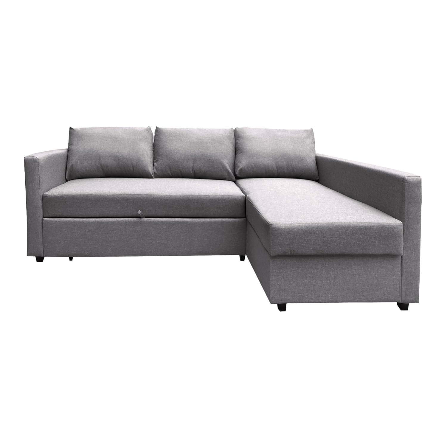 Furniture 247 LShaped Sofa, RightSide, 140 x 204 x 78 Grey Amazon.co.uk Kitchen & Home