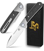 Amazon.com: Sitivien ST996 Folding Knife,Handmade M390 Pearlescent