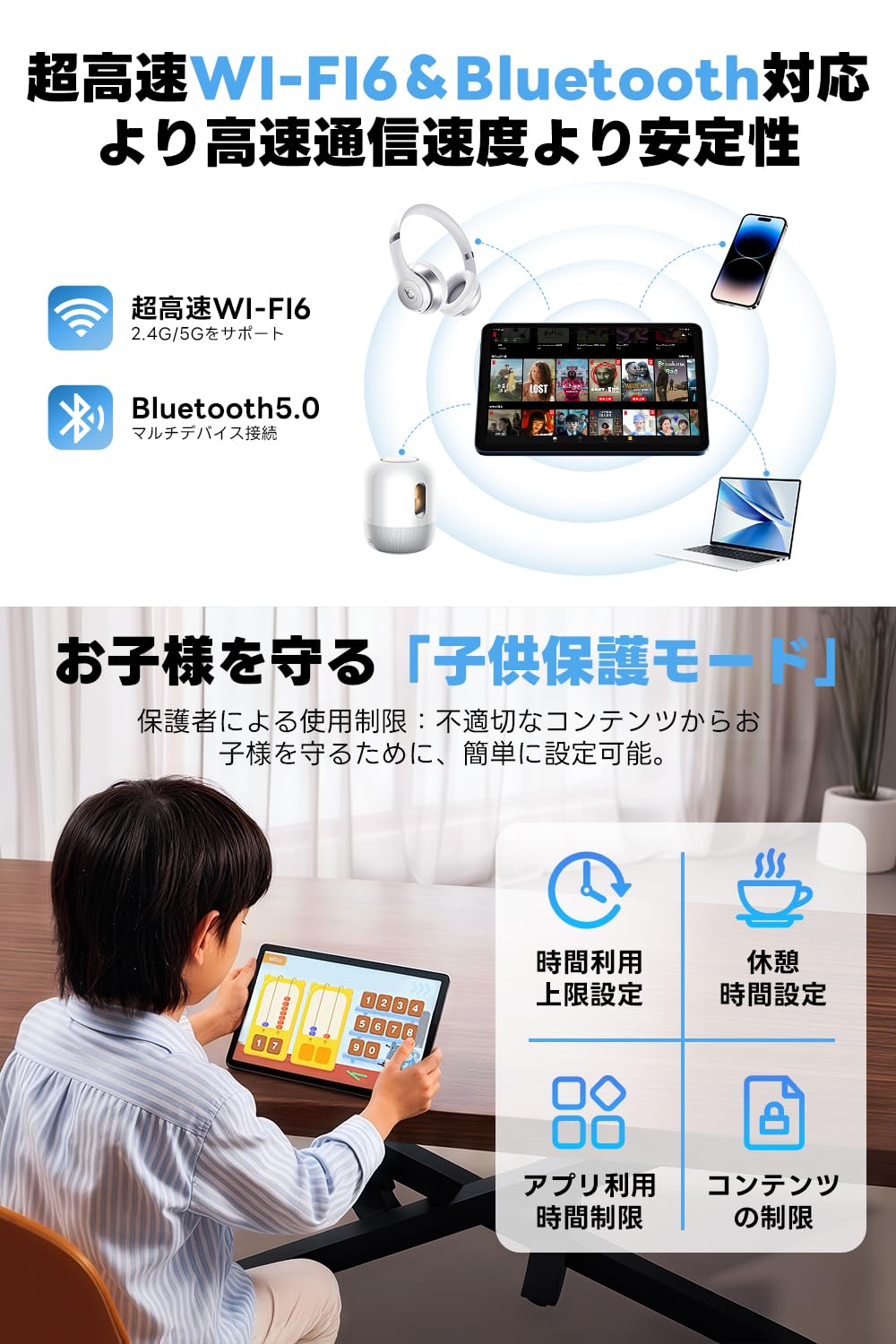 WidevineL1 Android 15 Tablet, 10.1-inch Large Screen & AI Optimized OS, Tablet, 24 GB + 128 GB, 1TB Expansion, GMS Certified, High Performance 8 Core CPU, T606 + G57 GPU, Thin & Lightweight, Android