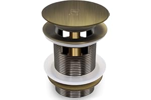 FerdY Pop-up Drain for Freestanding Bathtub, Brushed Bronze Finish, cUPC Certification, Freestanding Bathtub Drain Stopper