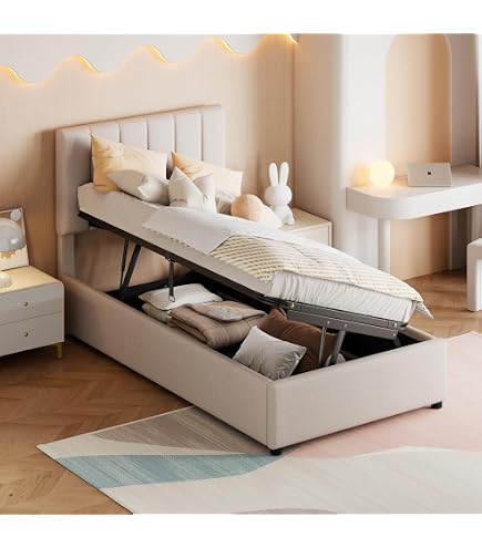 Amazon.com: Harper & Bright Designs Upholstered Twin Size Bed with