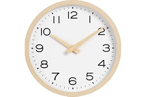 AKCISOT Wall Clock,Boho Kitchen 10 Inch Wall Clocks Battery Operated Non Ticking,Silent Modern Clock Decorative for Bedroom,O