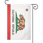 California State Garden Flag,Indoor Outdoor Decoration Flags,For Yard Outside 12 x 18 Inches,Double-Sided,DIY Celebration.
