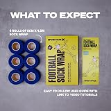 SPORTTAPE Self-Adhesive Football Sock Tape 6 Rolls Blue 5cm x 4.5m view 7