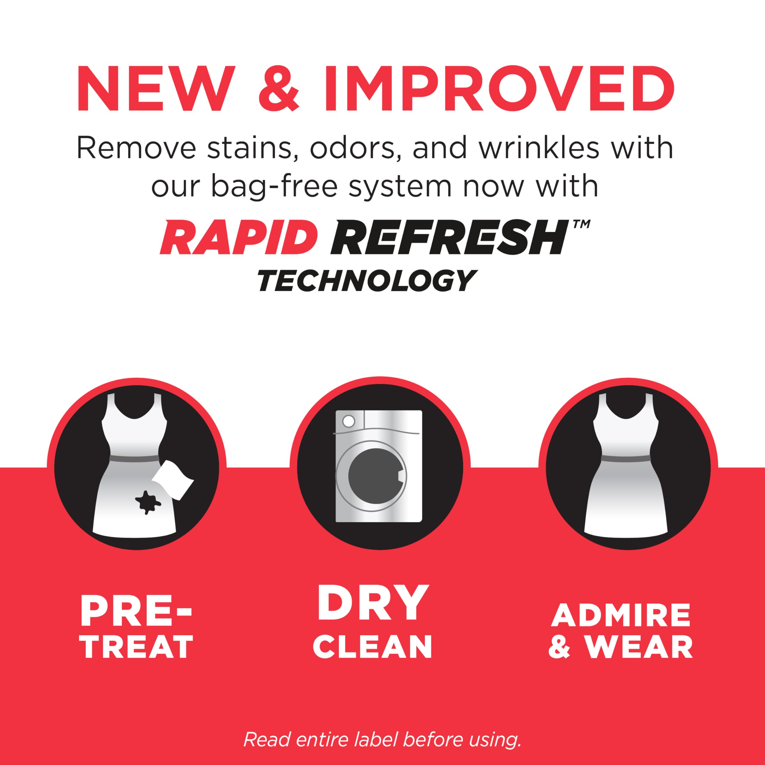 dryel At-Home Dry Cleaner Refill, New and Improved, Gentle Laundry Care for Special Fabrics and Dry-Clean-Only Clothes, 12 Loads with On-the-Go Stain Remover