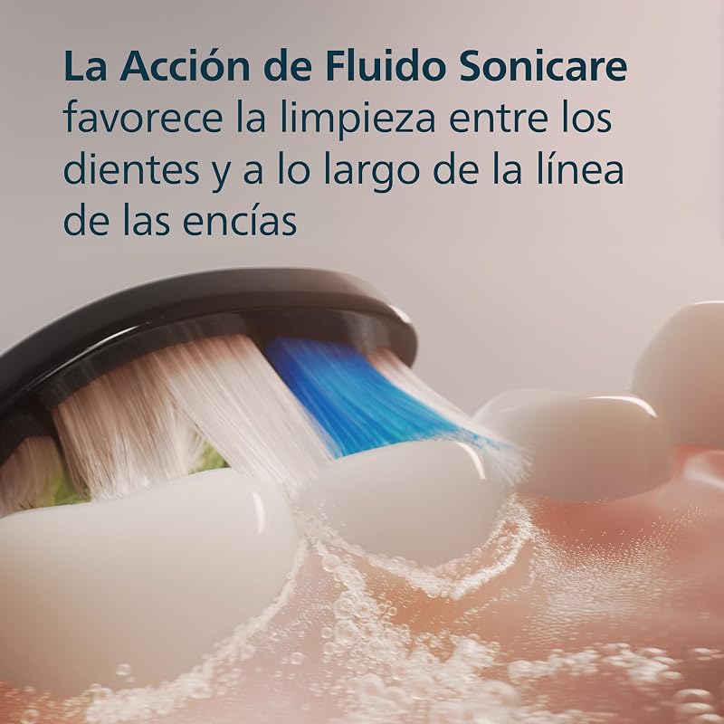 Sonicare W2 Optimal White, cabeças de escova de dentes originais de substituição, pretas, pack de 8, HX6068/88