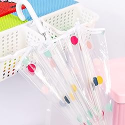 RONIARE Kids Clear Bubble Umbrellas for Rain Dome