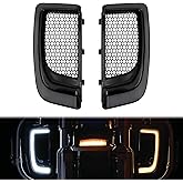 LED Lower Fairing Lights Fit for Harley Touring 2014-2023 | Fairing Grille Lights Turn Signals Running Lights Fits Road Glide Street Glide Electra Glide Ultra Limited, Smoke Lens