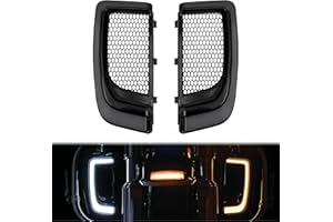 MOTOSIKLETA LED Lower Fairing Lights with Turn Signals Running Light for Motorcycle Accessories Fit for Harley Road Glide Street Glide Electra Glide Ultra Limited 2014-2023 Black Grills Smoke Lens