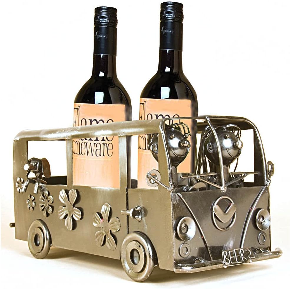CAMPERVAN Handmade Metal Recycled Wine Bottle Holder Amazon.co.uk