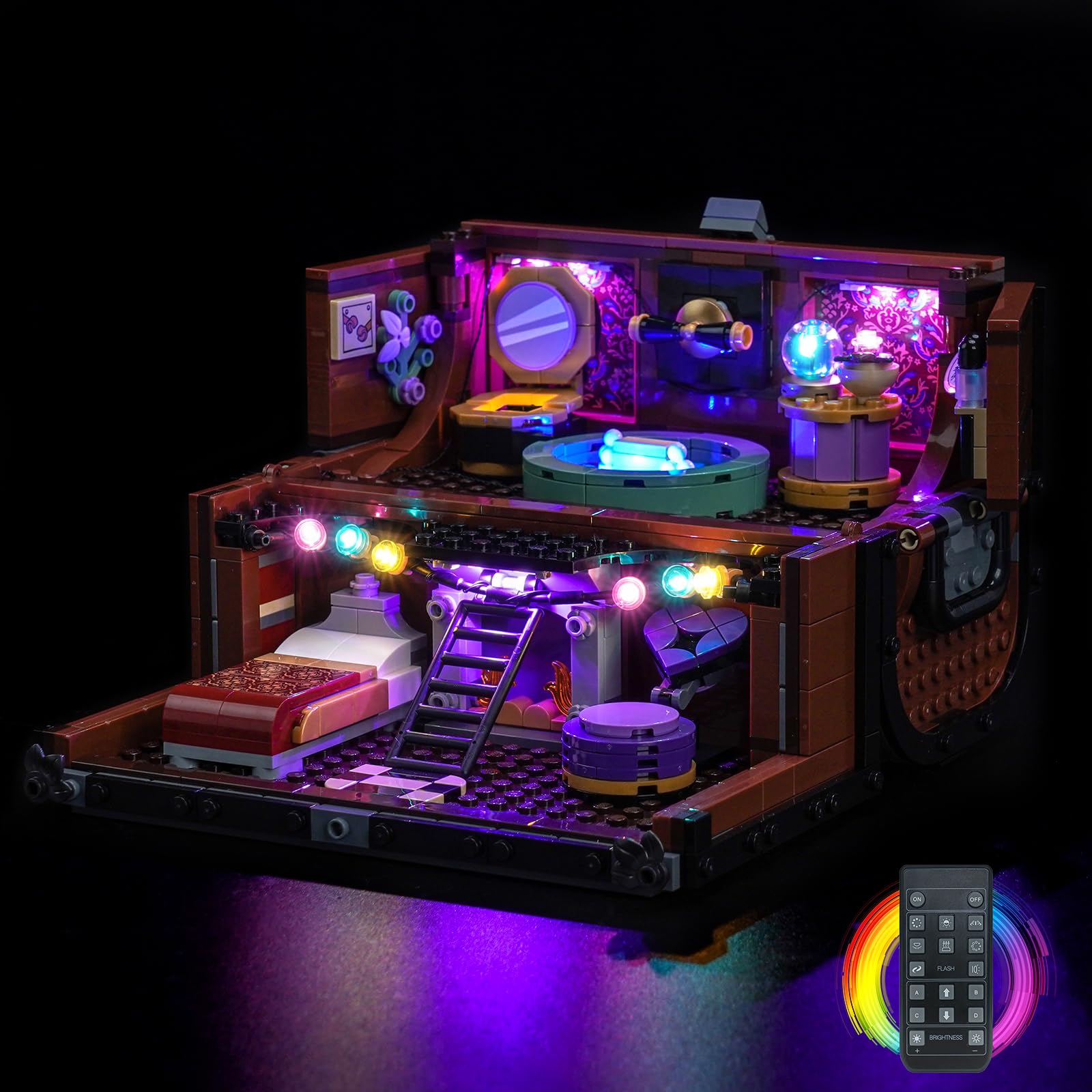 Remote Control Led Light Set Compatible with Lego Thing's Apartment 76785 (No Model), Decoration Lighting Set Compatible with Lego Thing's Apartment Creative Toys