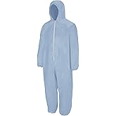 Bulwark Flame Resistant PVC Coated Chemical Splash Disposable Hooded Coverall