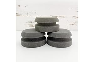 COUNTRY CHIC PAINT Chalk Style Painting Sponges - Set of 3-4” Round Reusable Handheld Sponge for Smooth Furniture Paint & Top Coat Application with No Brush Strokes - Washable Multi-Use Paint Applicator