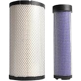 P828889 P829333 Air Filters Set Compatible with Kubota SVL90 SVL90-2 Fleetguard Donaldson P828889 P829333 222421A1 222422A1 AT171853-AT171854, 86555826, 86982524, 87418364