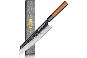 FINDKING Dynasty Series Japanese Kiritsuke Knife, Multi-Purpose Gyuto Chef Knife, 9Cr18MoV High Carbon Steel Blade, African R