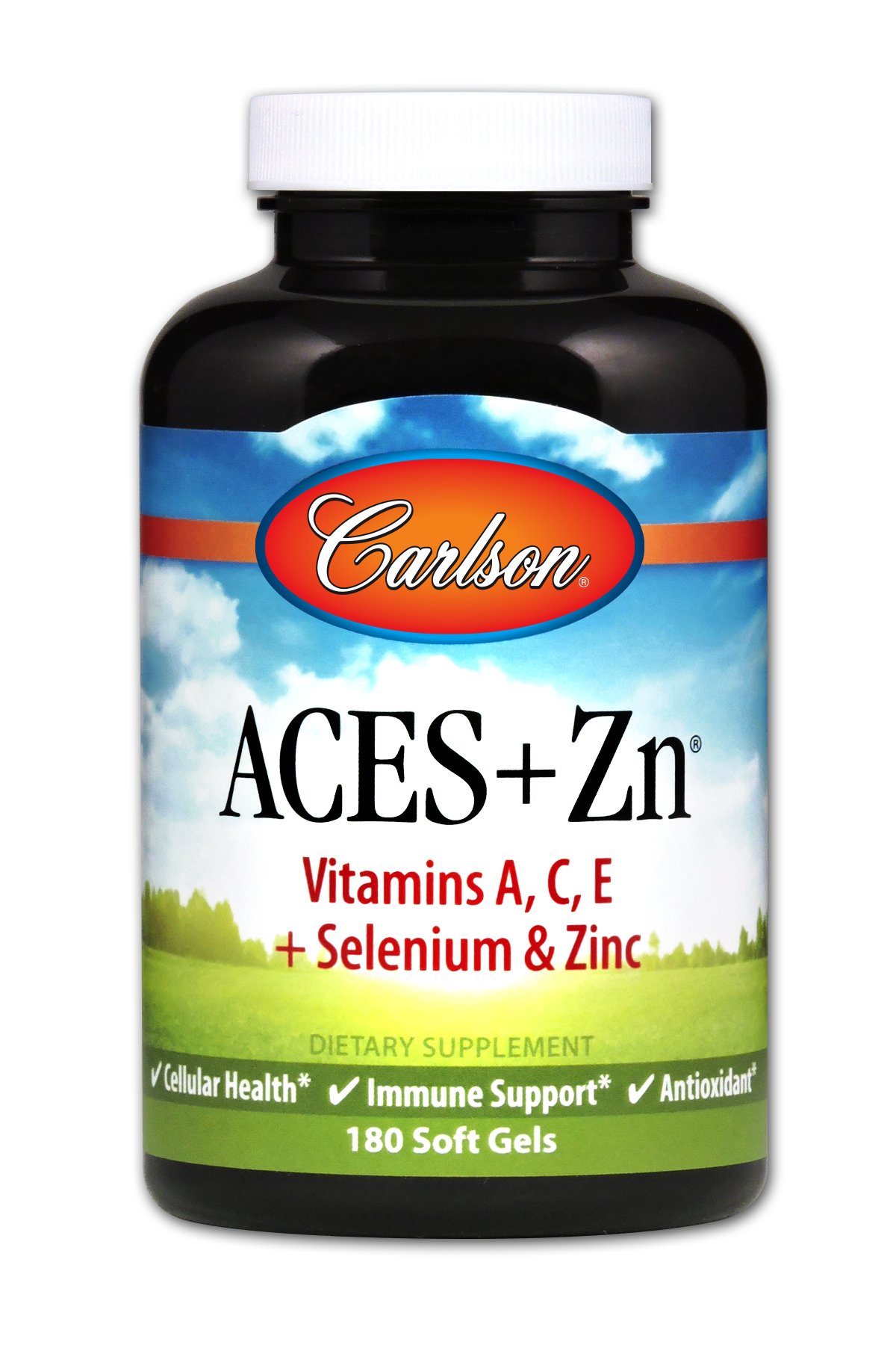 Carlson ACES + Zn, Selenium & Vitamins A C E, Zinc, 180 Soft Gels