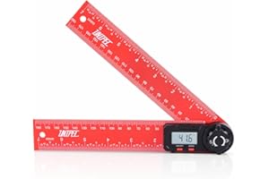 UNIPEC Digital Angle Finder Protractor, 7" / 200 mm Angle Measuring Tool with LCD Display, Angle Finder Ruler for Woodworking, Carpenter, Construction & DIY Projects